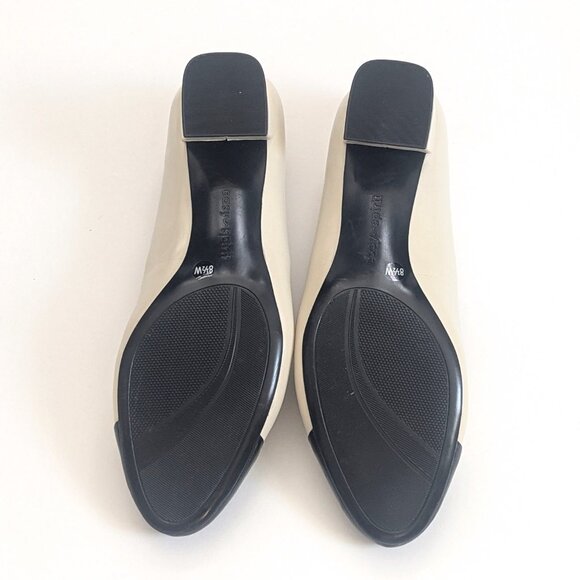 Easy Spirit Womens Lucinda Two Tone Heeled Ballet Pump Shoes Ivory Sz 8.5 NWOT - Picture 9 of 14